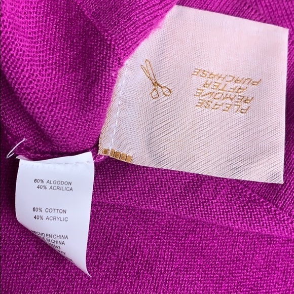 Daisy Fuentes Short Sleeve baby doll top plus size 2X women’s purple magenta - Picture 9 of 10